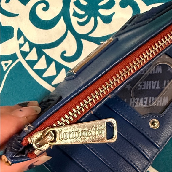Loungefly Blue and Black Wallet - Picture 4 of 4